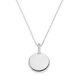 Engravable Round Pavé Necklace