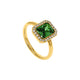 Pavé Emerald Ring