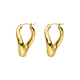 Molten Twisted Hoops 14K Gold Plated