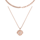 Eternity & Chain Mix Set 14K Rose Gold Plated