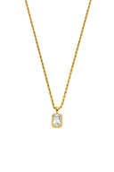 Pavé Emerald Pendant Necklace